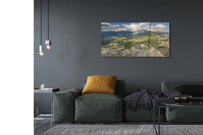 Quadro de vidro Lago de montanha