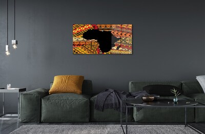 Quadro de vidro Padrões de mapas