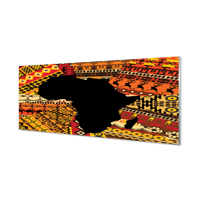 Quadro de vidro Padrões de mapas