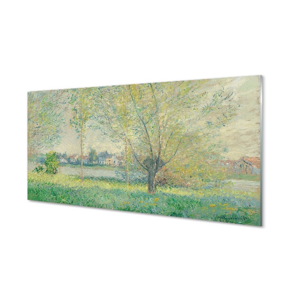 Pintura em vidro Salgueiros - Claude Monet