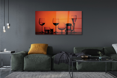 Quadro de vidro Copos