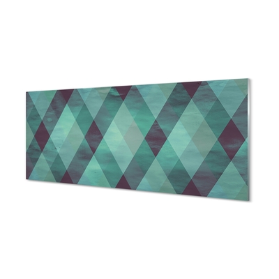 Quadro de vidro Padrão de diamante geométrico