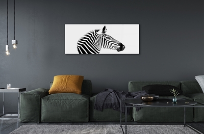 Quadro de vidro Ilustração de zebra