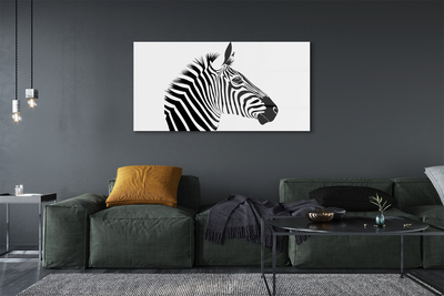 Quadro de vidro Ilustração de zebra