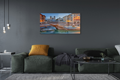Quadro de vidro Edifícios da Fonte do Pôr do Sol em Roma
