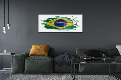 Quadro de vidro bandeira brasileira