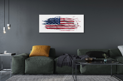 Pintura em vidro Bandeira dos Estados Unidos
