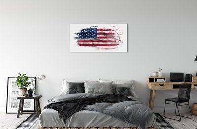 Pintura em vidro Bandeira dos Estados Unidos