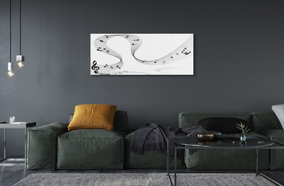 Pintura em vidro Clave de sol