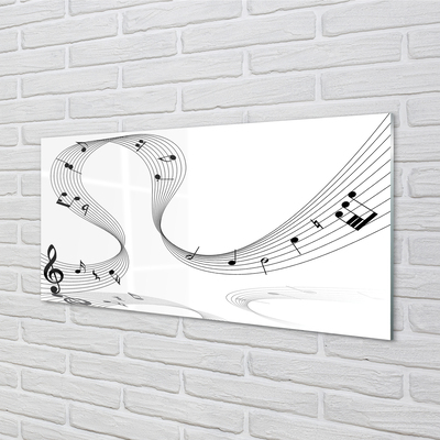 Pintura em vidro Clave de sol