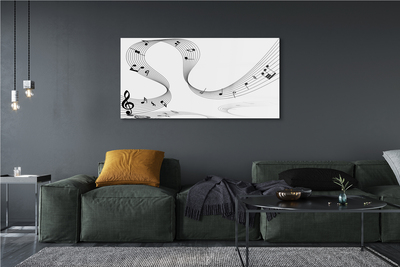 Pintura em vidro Clave de sol