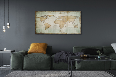 Pintura em vidro Mapa queimado