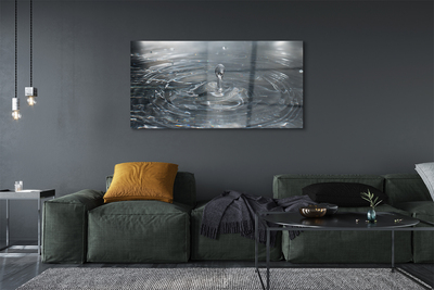 Quadro de vidro Respingo de gota d'água