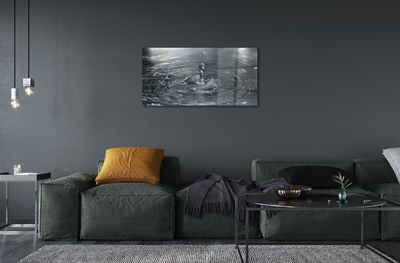 Quadro de vidro Respingo de gota d'água