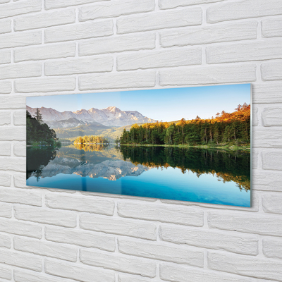 Quadro de vidro Alemanha Montanhas Lago Floresta