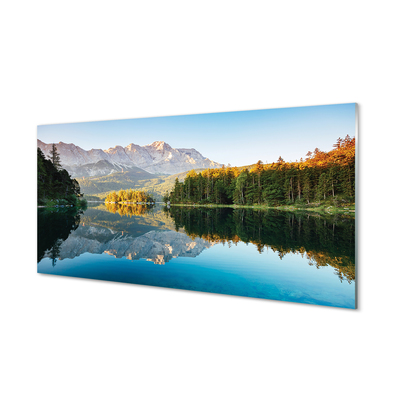 Quadro de vidro Alemanha Montanhas Lago Floresta