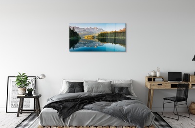 Quadro de vidro Alemanha Montanhas Lago Floresta