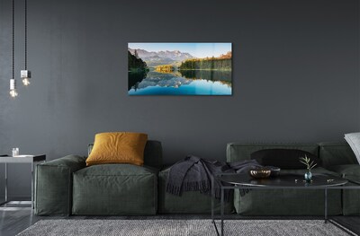 Quadro de vidro Alemanha Montanhas Lago Floresta