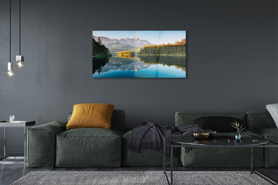 Quadro de vidro Alemanha Montanhas Lago Floresta