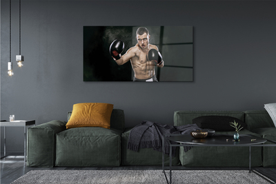 Quadro de vidro Luvas Masculinas