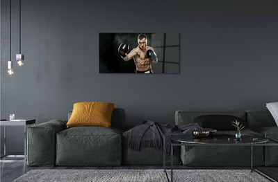 Quadro de vidro Luvas Masculinas