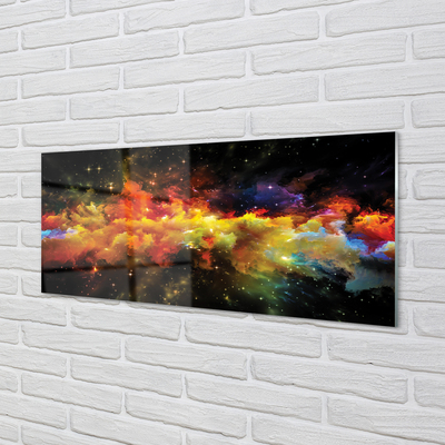 Pintura em vidro Padrões fractais amarelos