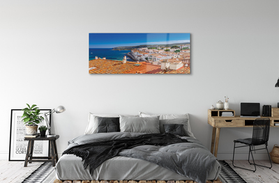 Quadro de vidro Espanha Cidade Mar Montanhas