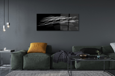 Pintura em vidro Bandeira quadriculada