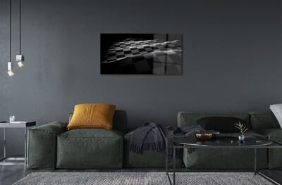 Pintura em vidro Bandeira quadriculada