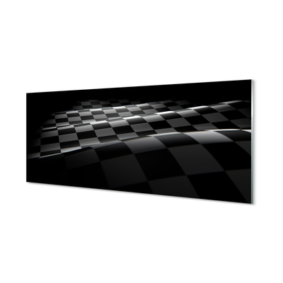 Pintura em vidro Bandeira quadriculada