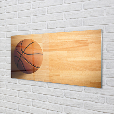 Pintura em vidro Basquete no chão