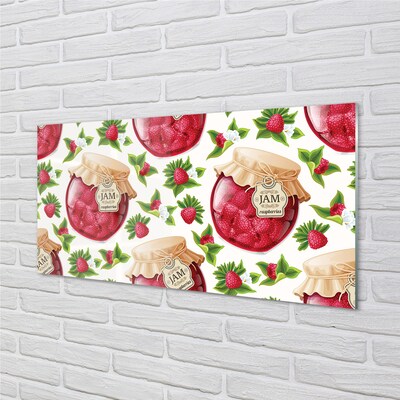 Pintura em vidro Geleia de framboesa