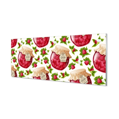 Pintura em vidro Geleia de framboesa