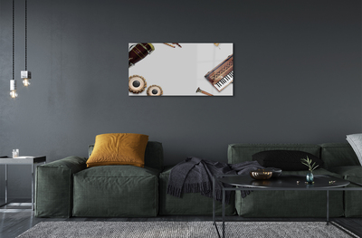 Pintura em vidro Instrumentos