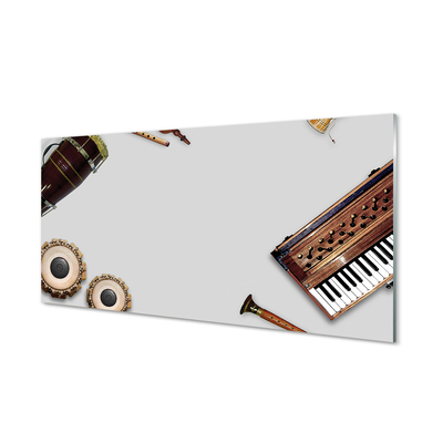 Pintura em vidro Instrumentos