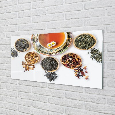 Quadro de vidro Chá de ervas