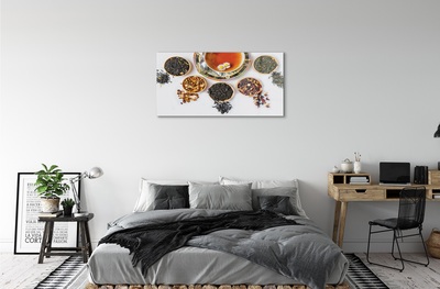 Quadro de vidro Chá de ervas