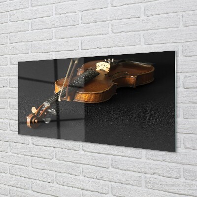 Quadro de vidro Violino