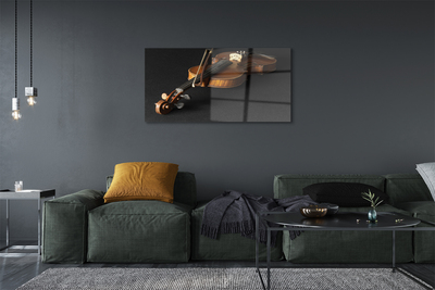 Quadro de vidro Violino