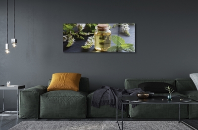 Pintura em vidro Chá de menta