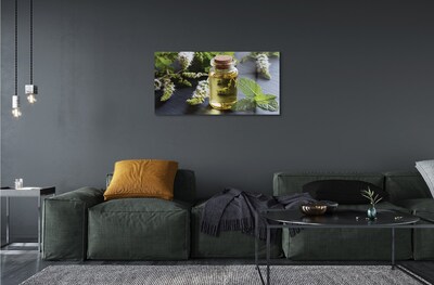 Pintura em vidro Chá de menta