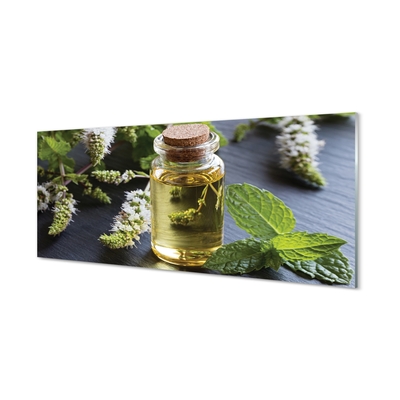 Pintura em vidro Chá de menta