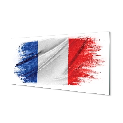 Quadro de vidro Bandeira da França