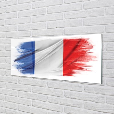 Quadro de vidro Bandeira da França