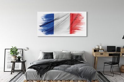 Quadro de vidro Bandeira da França