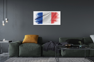 Quadro de vidro Bandeira da França
