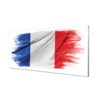 Quadro de vidro Bandeira da França