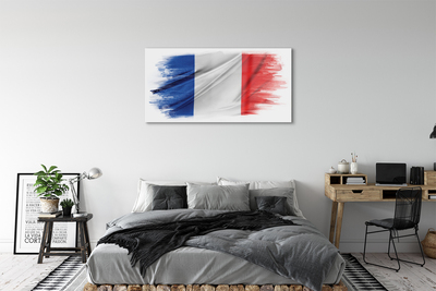 Quadro de vidro Bandeira da França