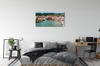 Quadro de vidro Espanha Cidade Montanhas Rio