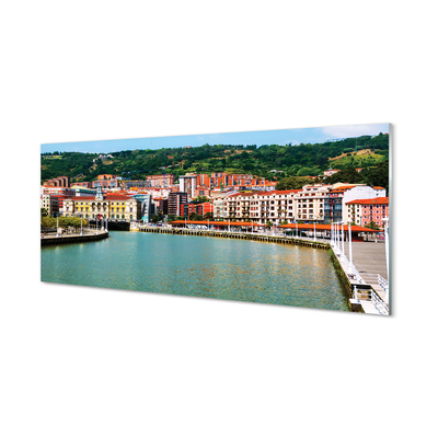 Quadro de vidro Espanha Cidade Montanhas Rio